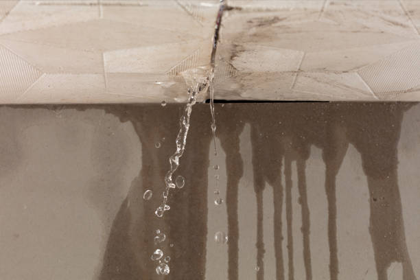 Professional Sewage Cleanup technician working in Montville, OH